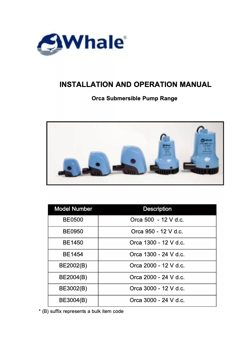Página 1 del manual Manual de usuario Whale Orca 950