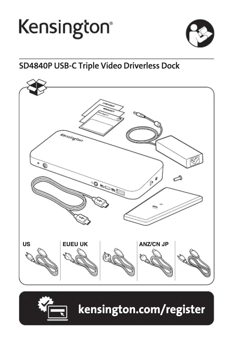 Page 1 de la notice Manuel utilisateur Kensington SD4840P