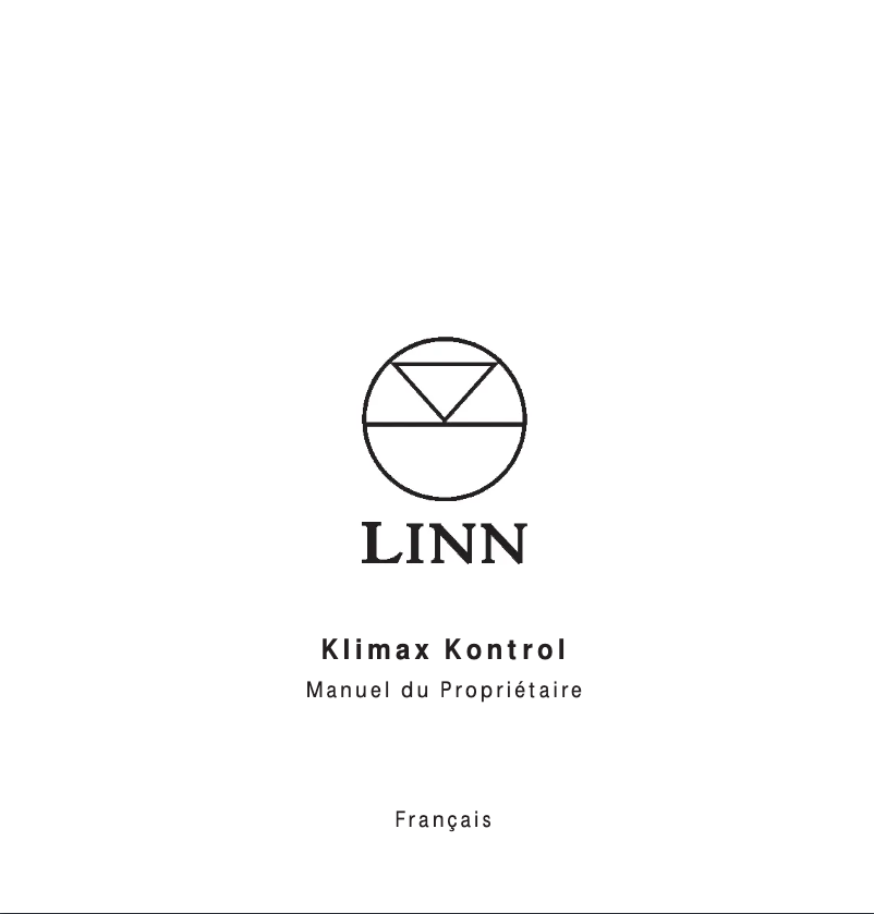 Página 1 del manual Manual de usuario Linn Klimax Kontrol
