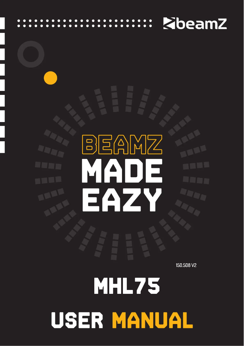 Image de la première page du manuel de l'appareil MHL75
