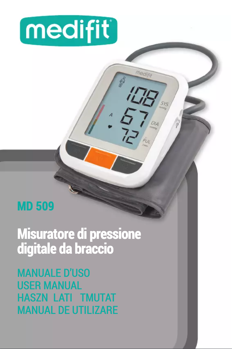 Page n°1 - Manuel utilisateur Medifit MD 509