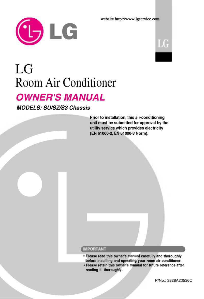 Page n°1 - Manuel utilisateur LG LSUC1863CM1