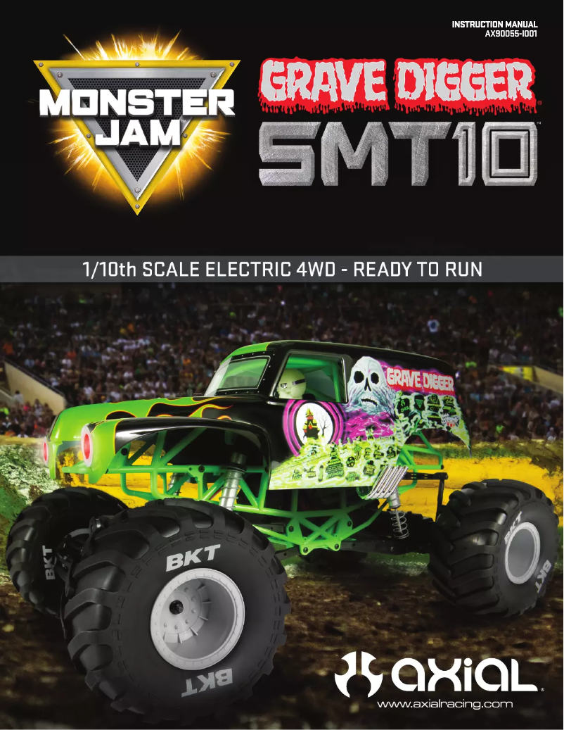 Page n°1 - Manuel utilisateur Axial SMT10 Grave Digger