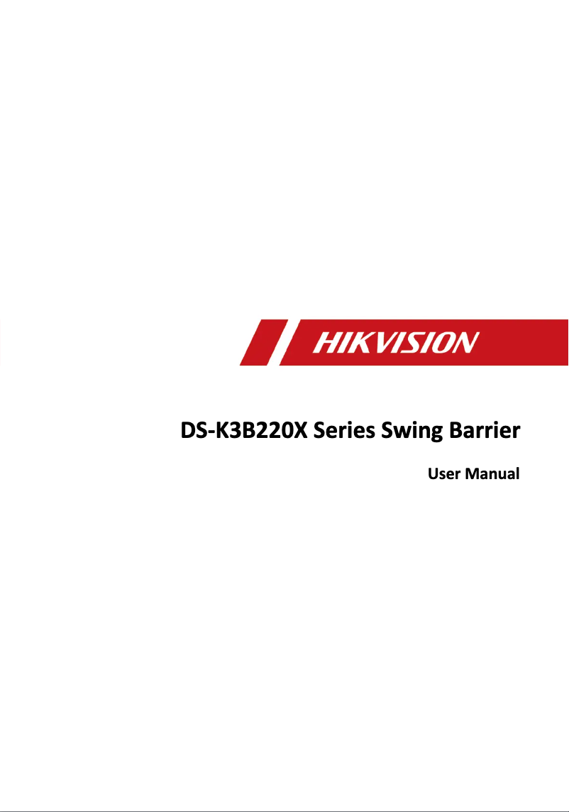 Page 1 de la notice Manuel utilisateur Hikvision DS-K3B220X