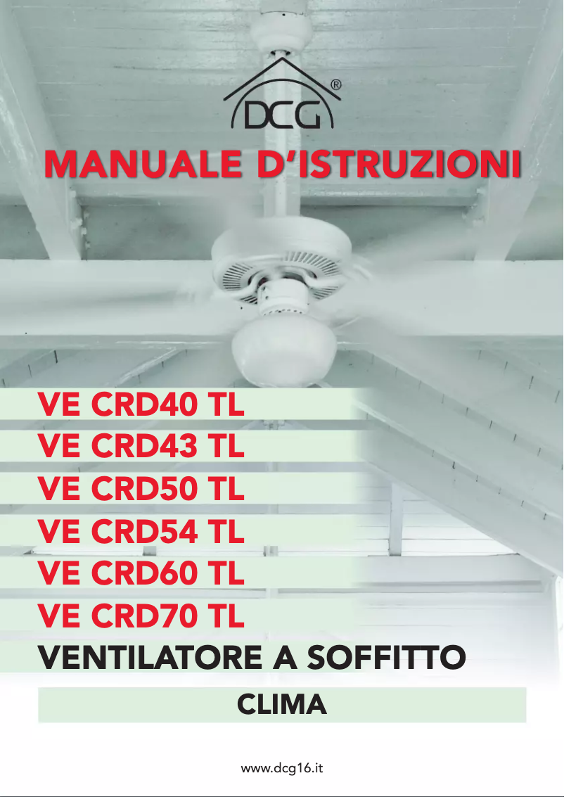 Página 1 del manual Manual de usuario DCG VECRD40TL