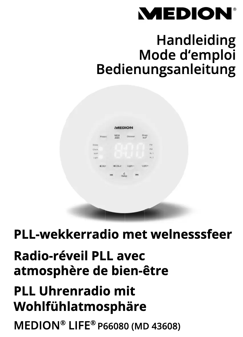 Page 1 de la notice Manuel utilisateur Medion LIFE P66080 (MD 43608)