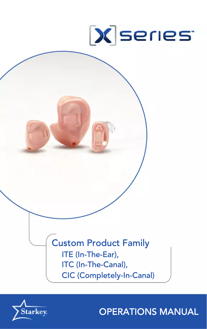 Imagen de la primera página del manual del dispositivo X Series ITE