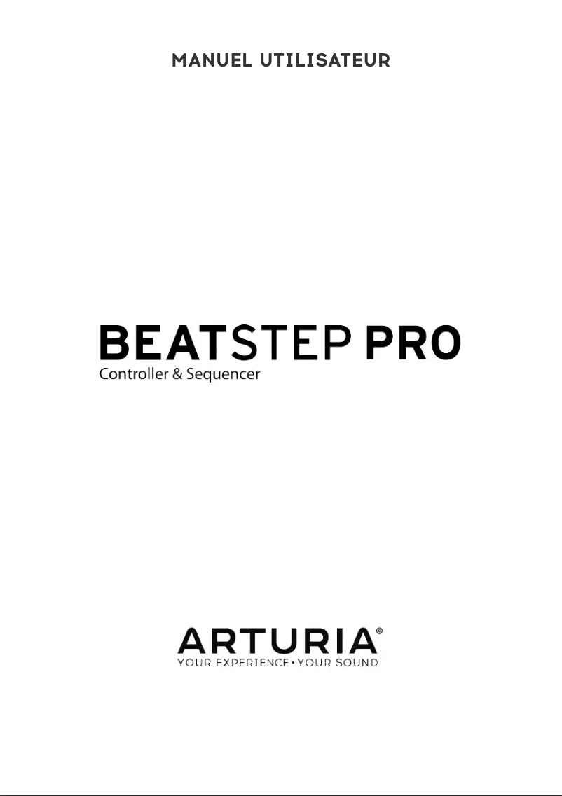 Page n°1 - Manuel utilisateur Arturia BEATSTEP PRO