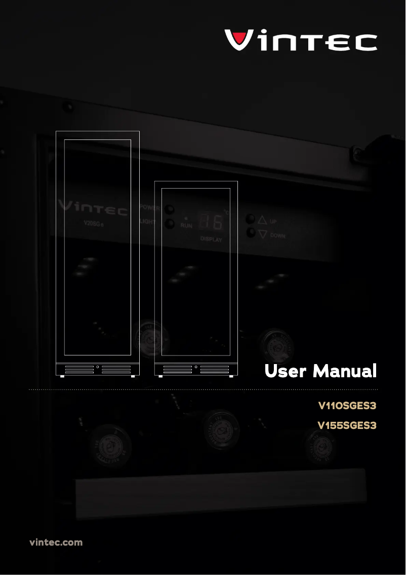 Page n°1 - Manuel utilisateur Vintec VWS130SSB