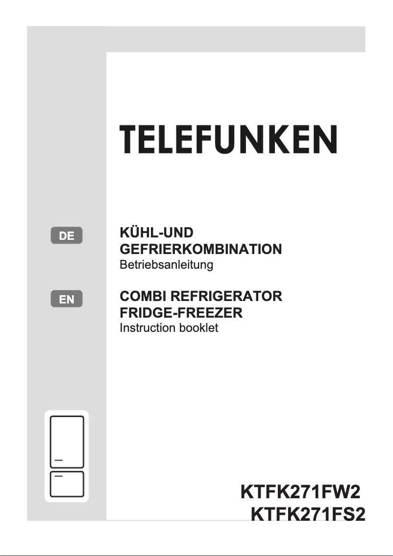 Page 1 de la notice Manuel utilisateur Telefunken KTFK271FW2