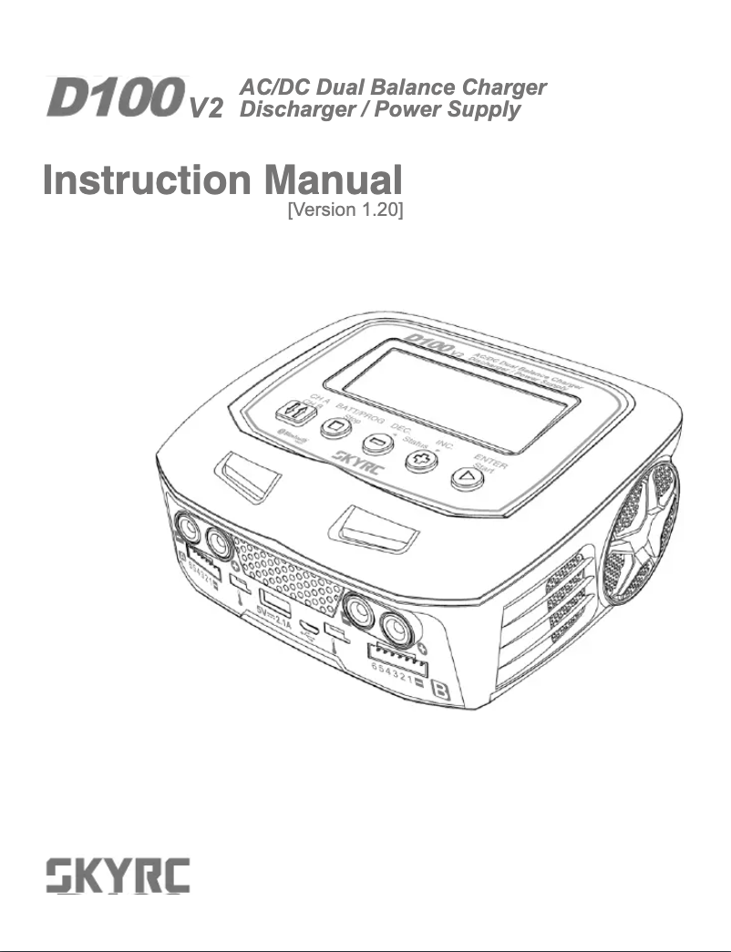 Image de la première page du manuel de l'appareil D100 V2