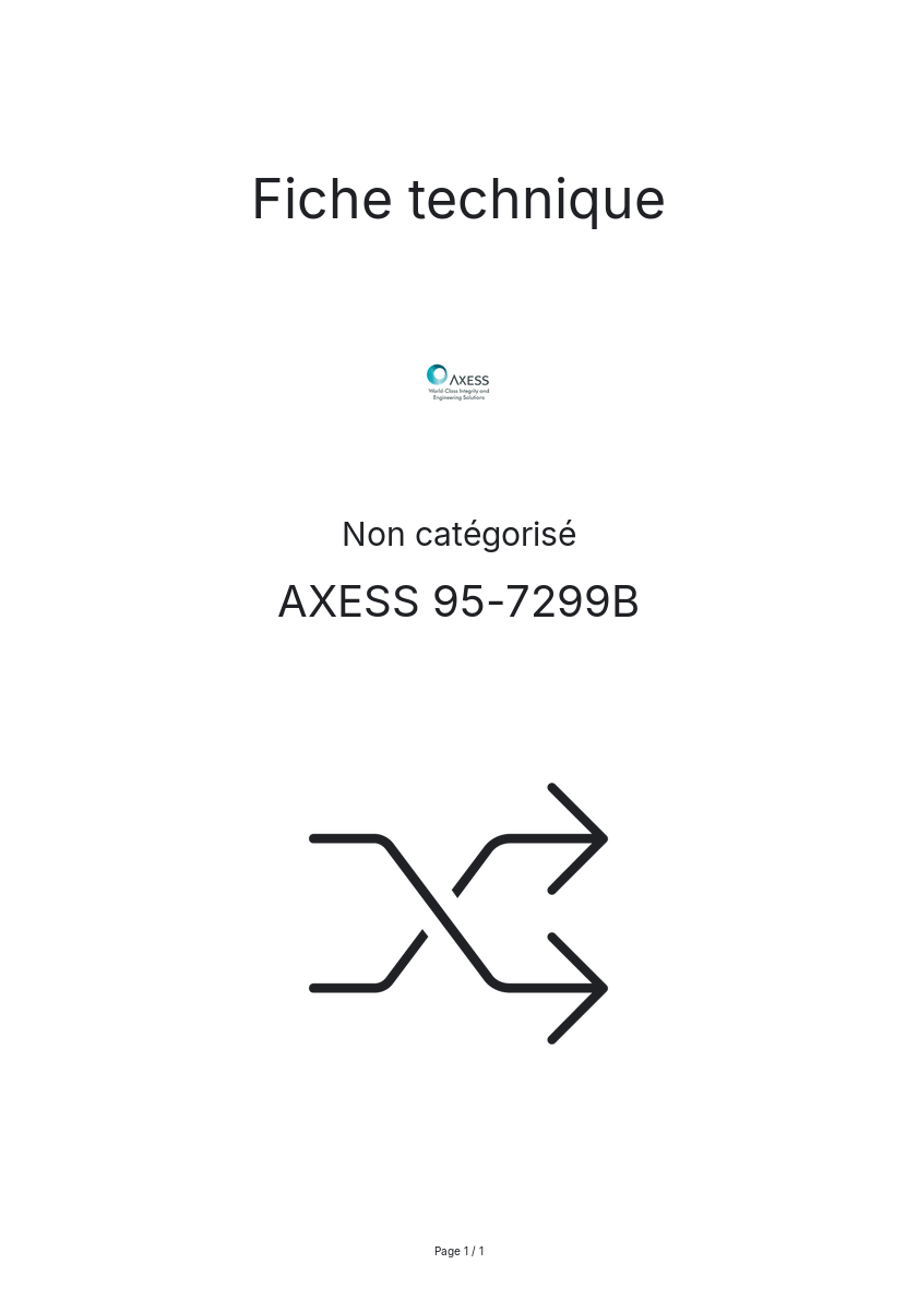 Page n°1 - Fiche technique AXESS 95-7299B