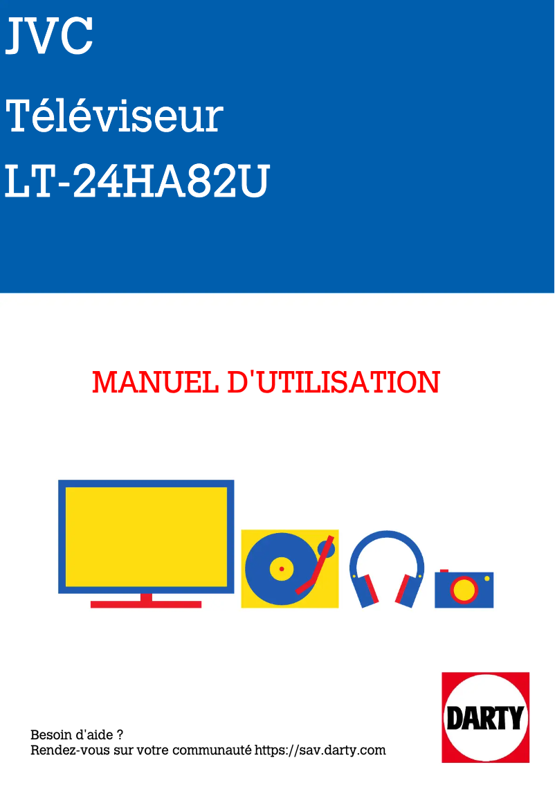 Page n°1 - Manuel utilisateur JVC LT-24HA82U