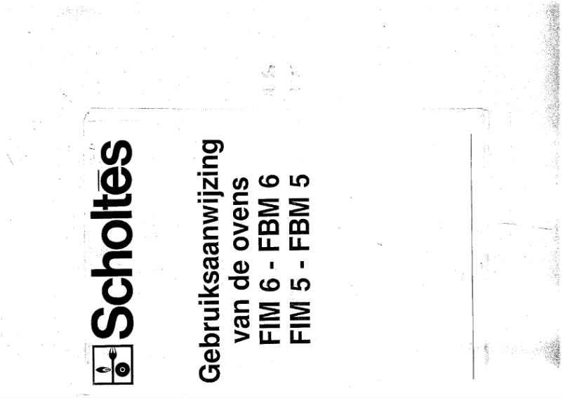 Page 1 de la notice Manuel utilisateur Scholtès FBM 5