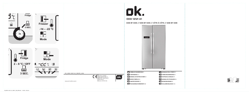 Image de la première page du manuel de l'appareil ODD 12121 A1