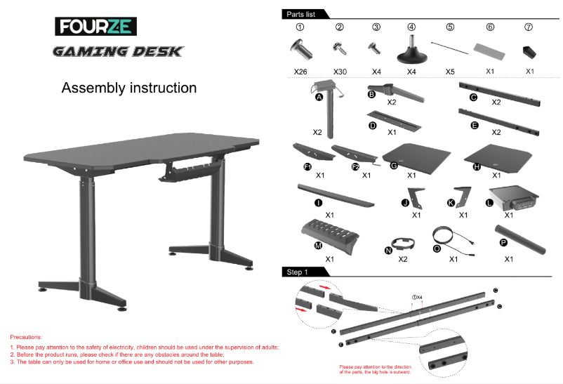 Page n°1 - Manuel utilisateur FOURZE D1400-E