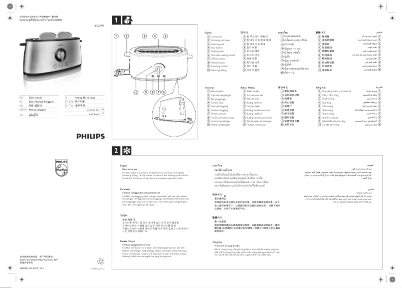 Page n°1 - Manuel utilisateur Philips Avance Collection HD2698