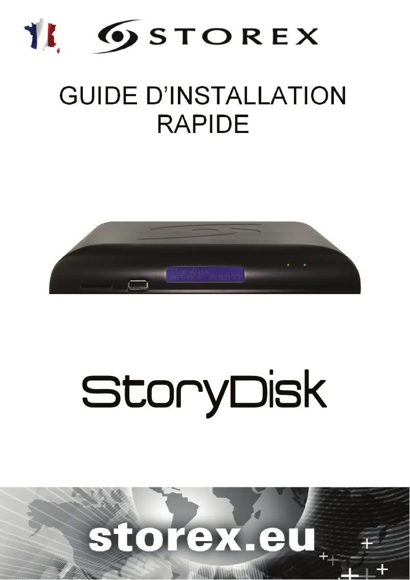 Page 1 de la notice Manuel utilisateur Storex StoryDisk