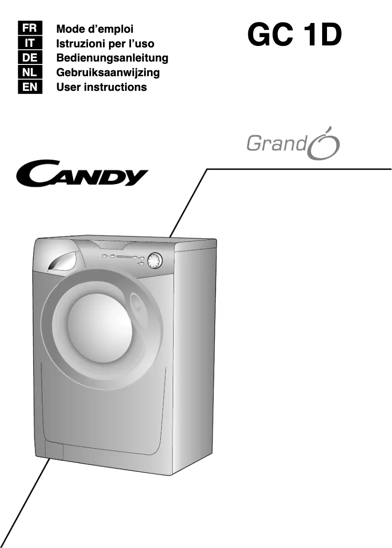 Image de la première page du manuel de l'appareil GC 1291D2/1-S