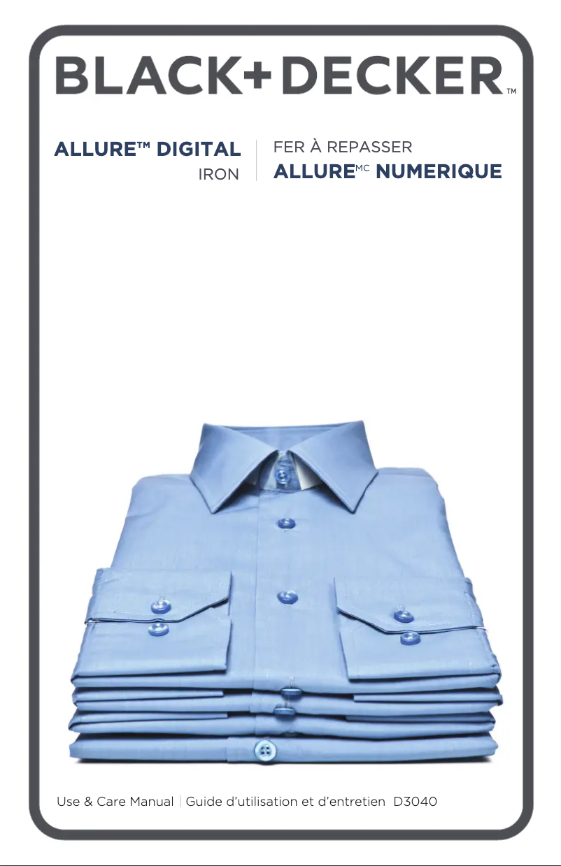 Page 1 de la notice Manuel utilisateur Black & Decker D3040