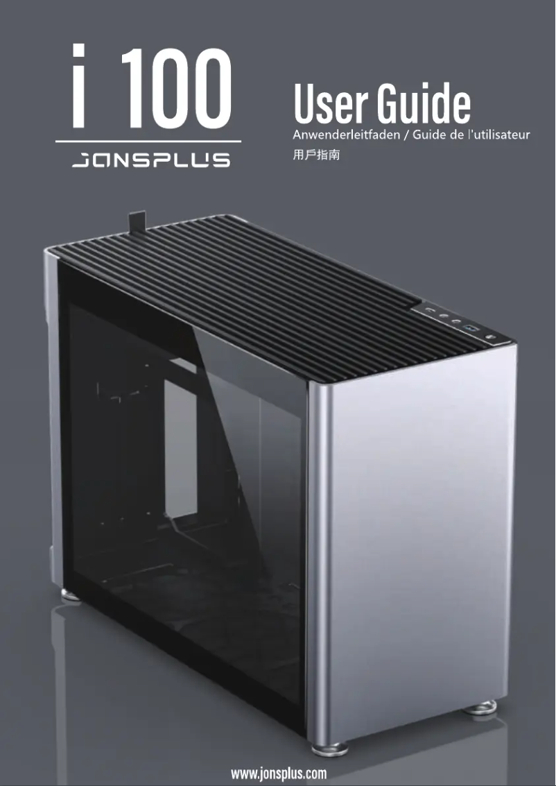 Image de la première page du manuel de l'appareil Jonsplus i100 Pro