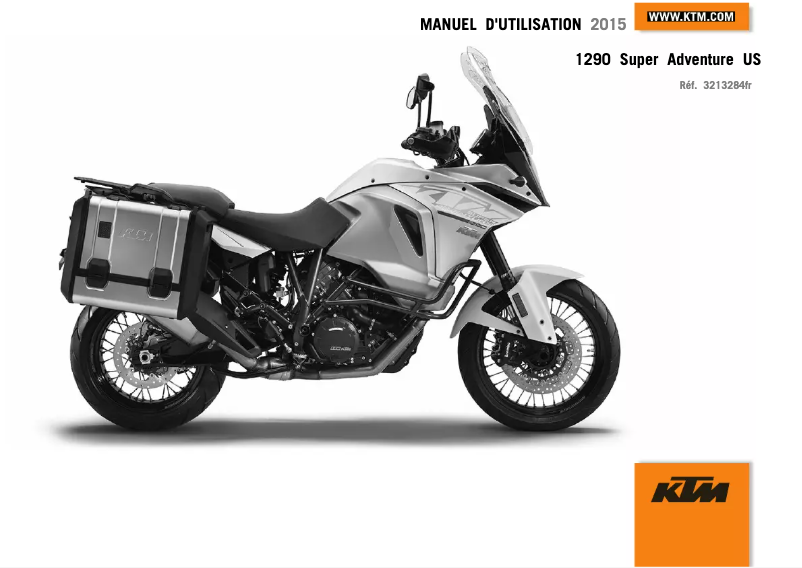 Page 1 de la notice Manuel utilisateur KTM 1290 Super Adventure (2015)