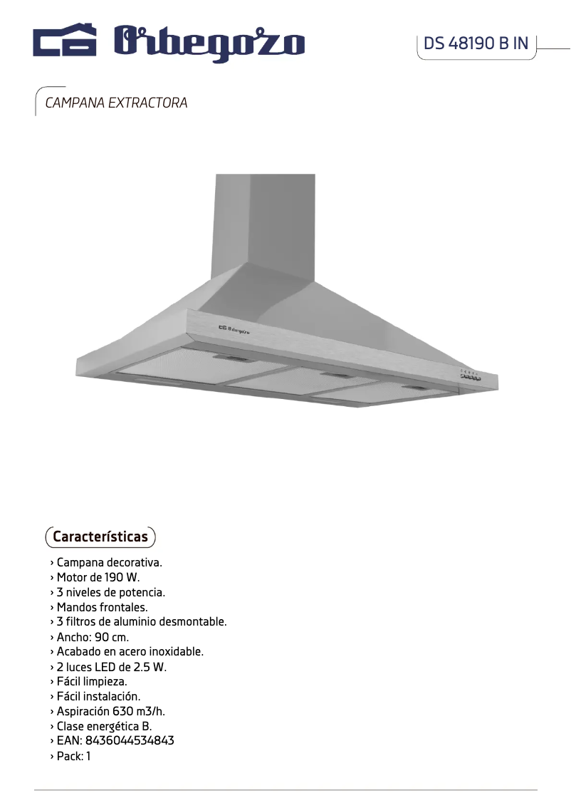 Image de la première page du manuel de l'appareil DS 48190 B IN
