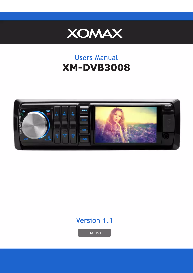 Page n°1 - Manuel utilisateur Xomax XM-DVB3008
