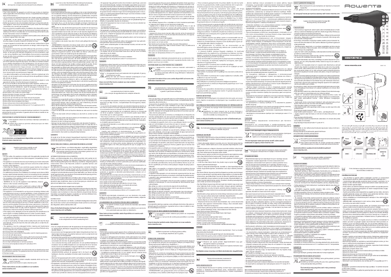 Página 1 del manual Manual de usuario Rowenta Signature Pro AC CV7825