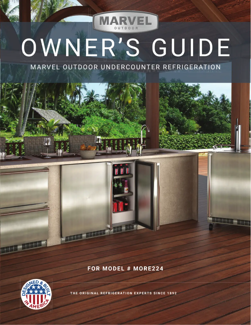 Page 1 de la notice Manuel utilisateur Marvel MORE224SS51A