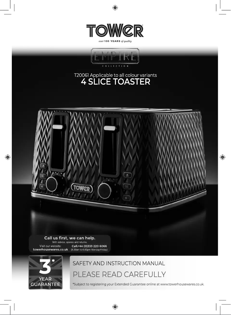 Page 1 de la notice Manuel utilisateur Tower Empire T20061