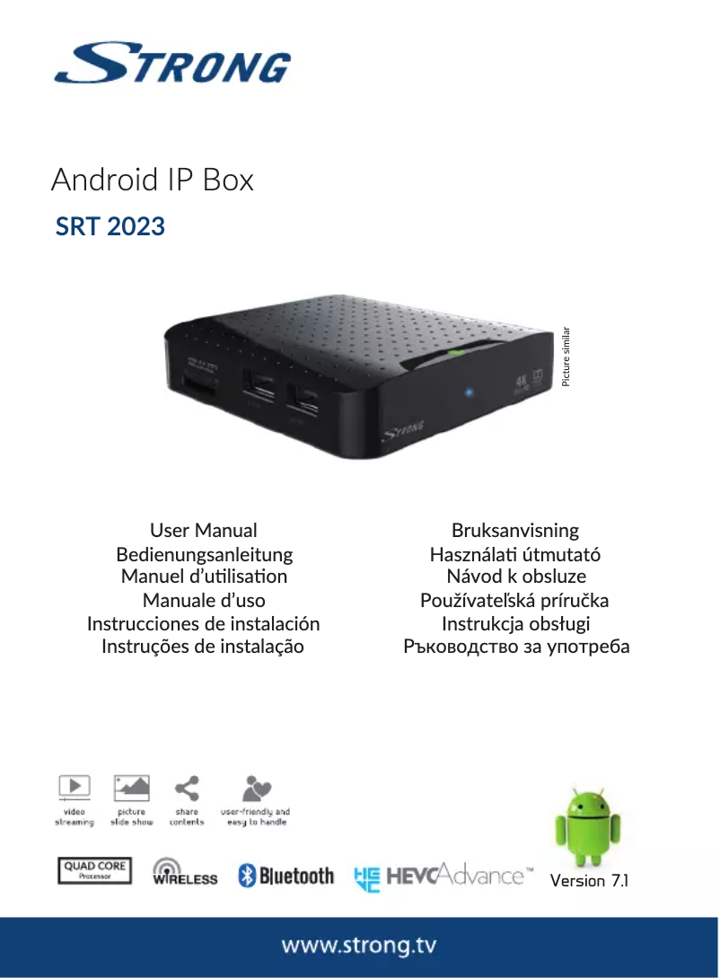 Page 1 of the manual User Manual Strong SRT 2023