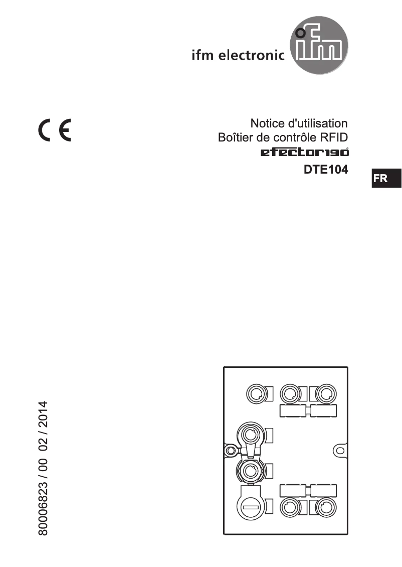 Image de la première page du manuel de l'appareil DTE104