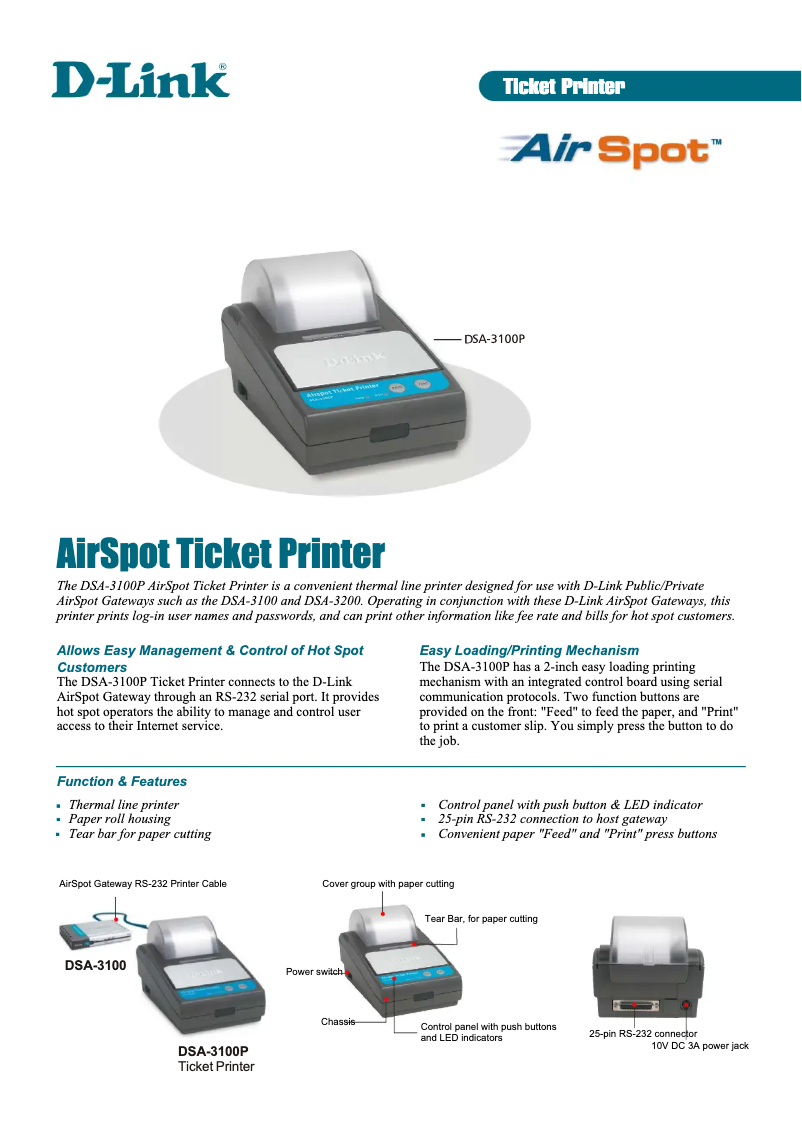 Image de la première page du manuel de l'appareil DSA-3100P