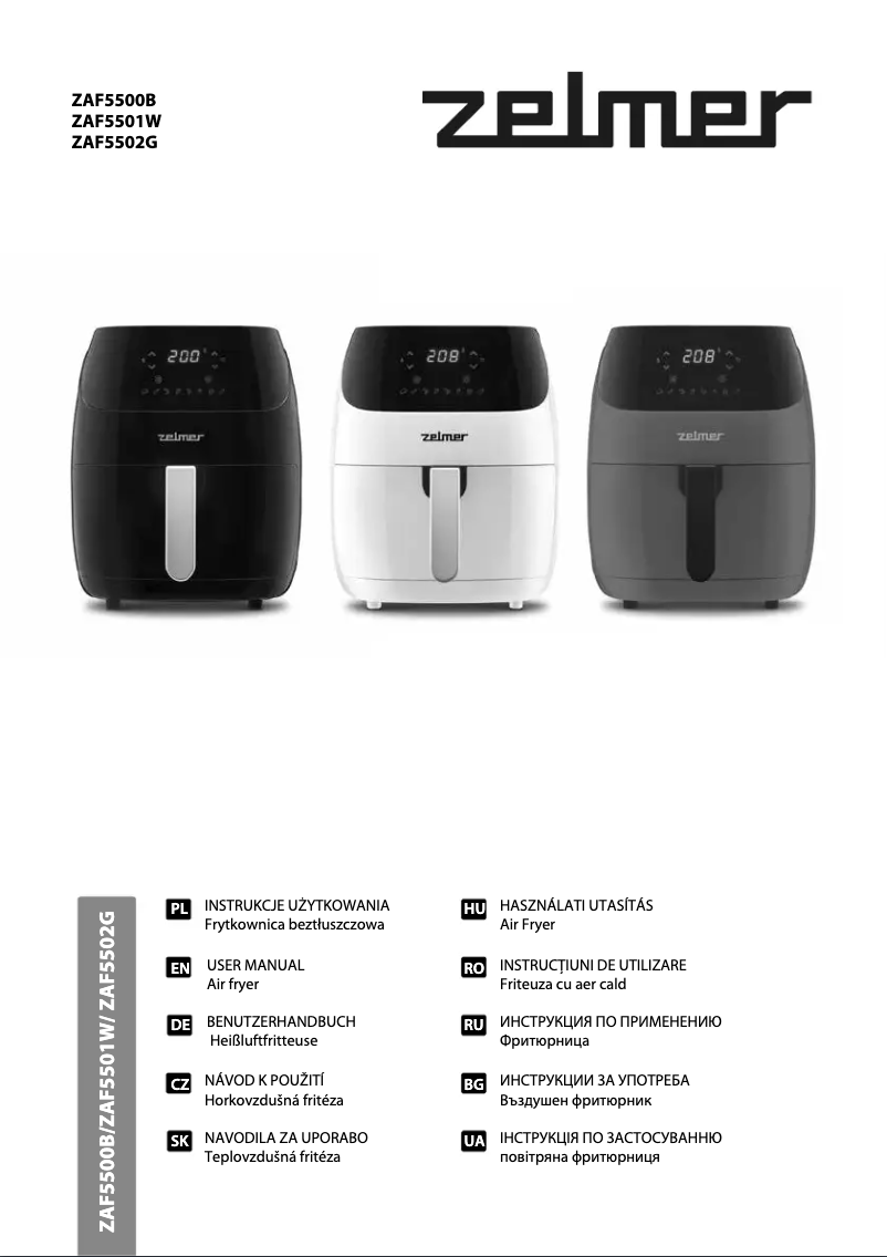 Imagen de la primera página del manual del dispositivo ZAF5502G