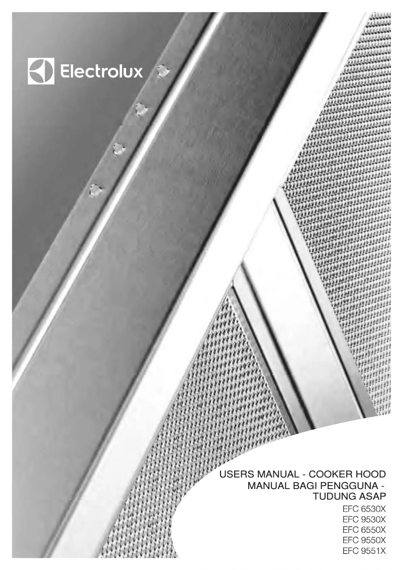 Page 1 de la notice Manuel utilisateur Electrolux EFC6550X