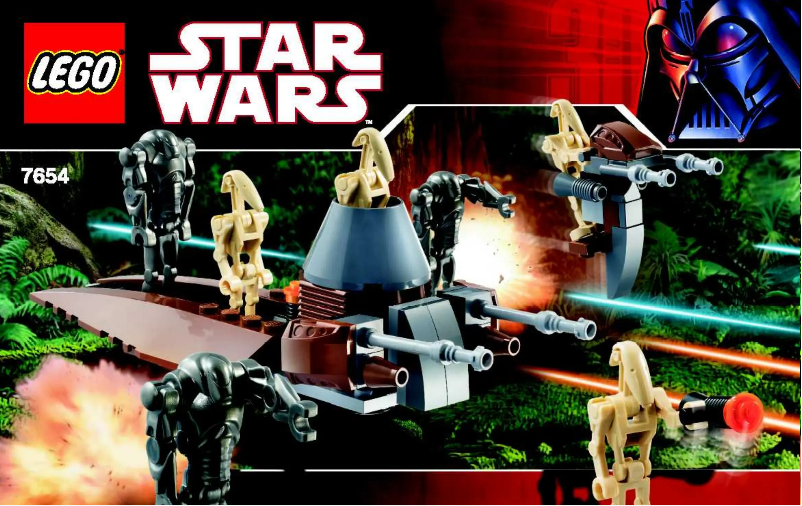Page 1 de la notice Manuel utilisateur Lego Star Wars 7654