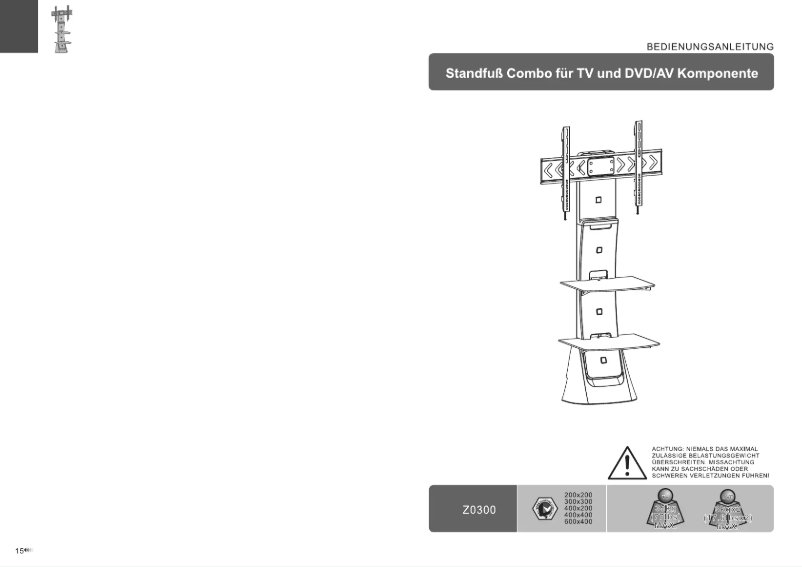 Page 1 de la notice Manuel utilisateur Ricoo Z0300