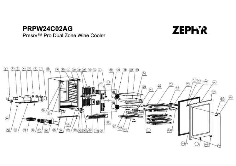 Image de la première page du manuel de l'appareil Presrv PRPW24C02AG