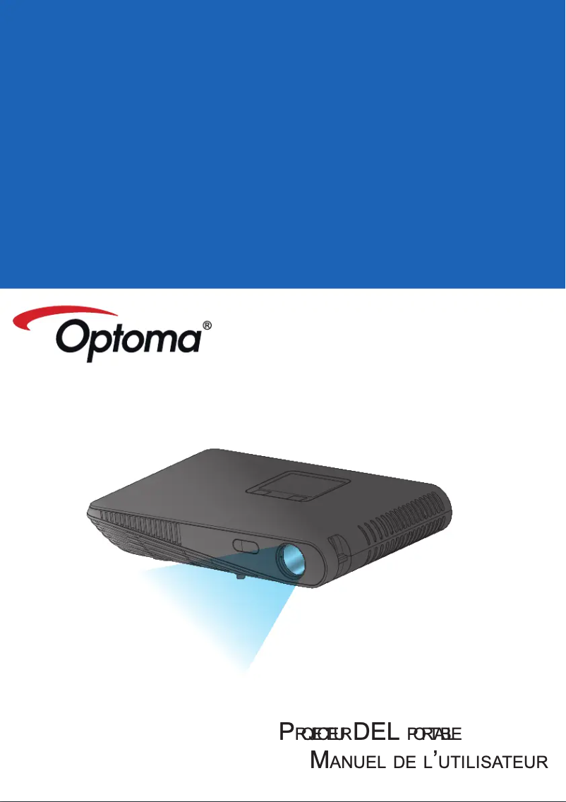 Page 1 de la notice Manuel utilisateur Optoma ML1500