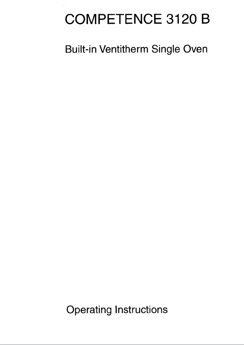 Página 1 del manual Manual de usuario AEG Competence 3120 B W