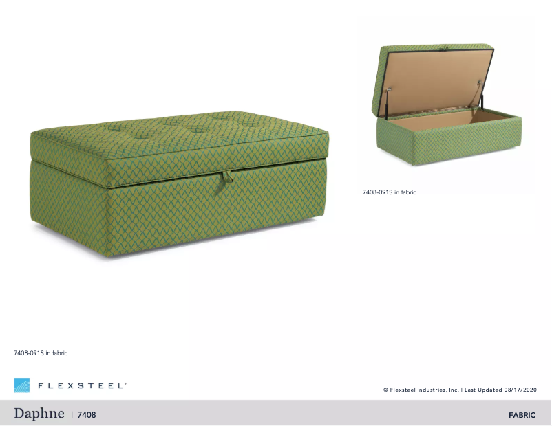 Page n°1 - Manuel utilisateur Flexsteel Daphne 7408-091S