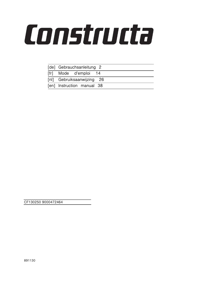 Image de la première page du manuel de l'appareil CF130250