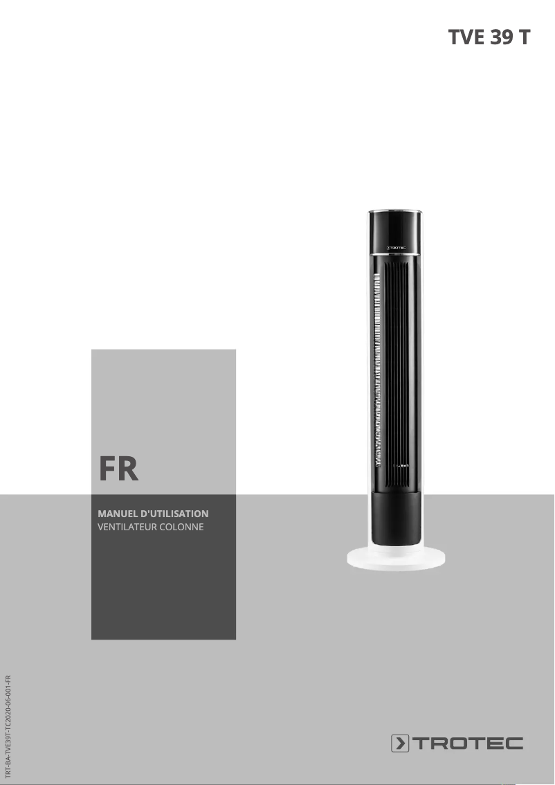 Page n°1 - Manuel utilisateur Trotec TVE 39 T