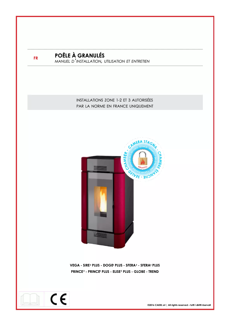 Page 1 de la notice Manuel utilisateur Cadel Prince 3 Plus