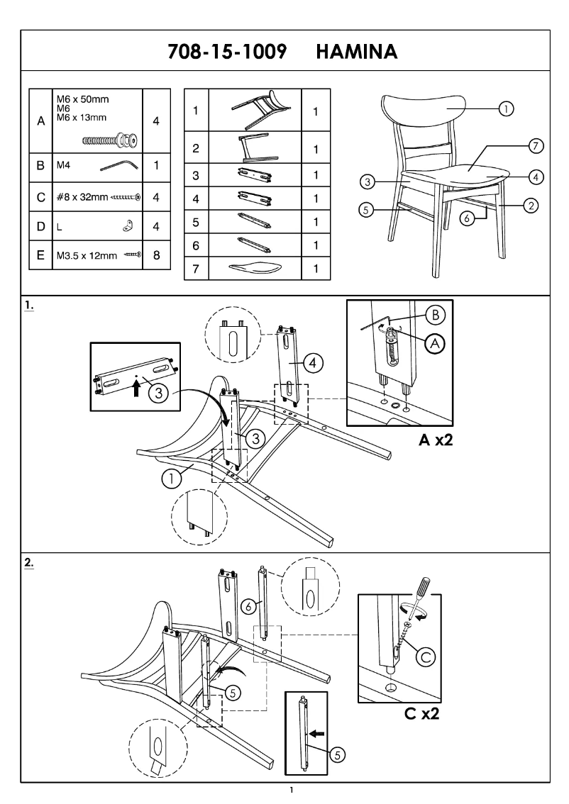 Image de la première page du manuel de l'appareil Hamina