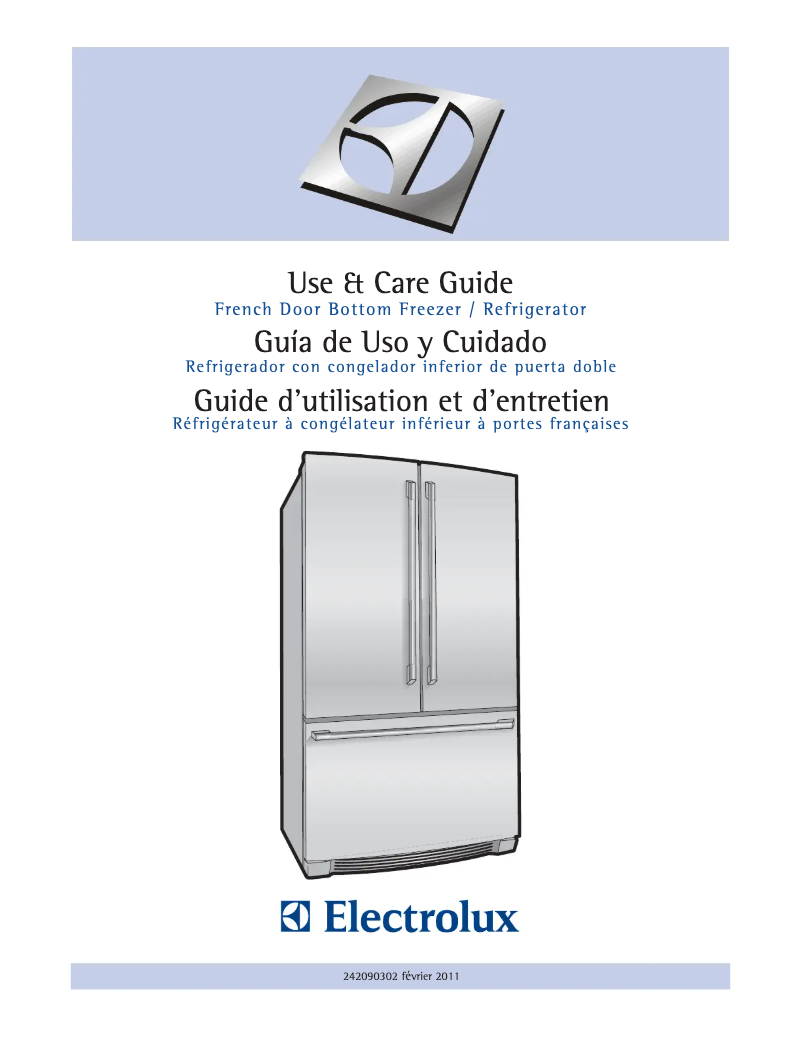 Page 1 de la notice Manuel utilisateur Electrolux EI27BS16JS