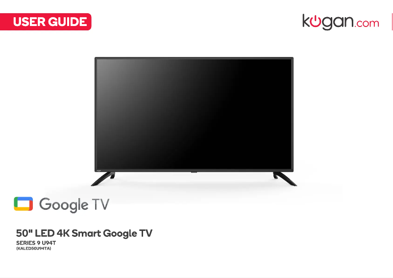 Page 1 de la notice Manuel utilisateur Kogan KALED50U94TA