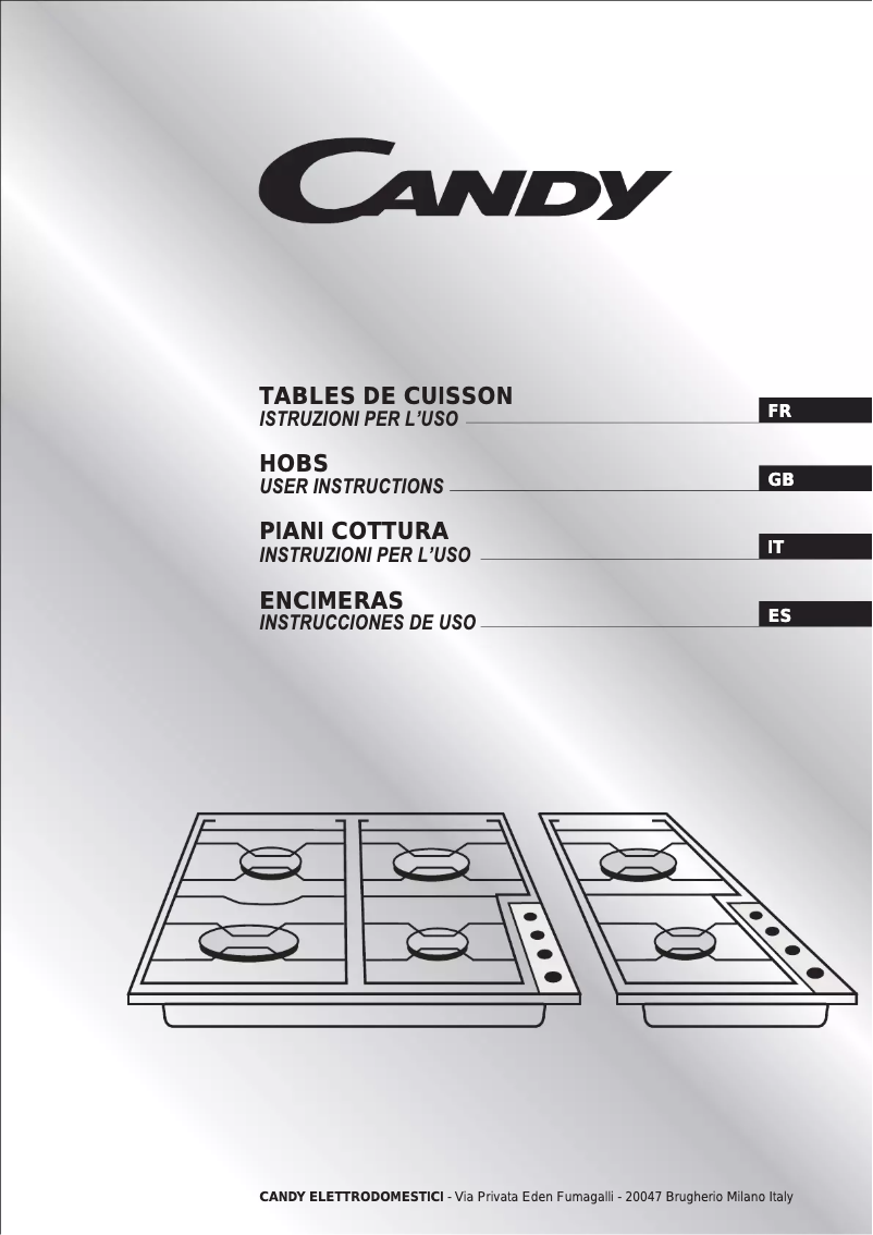 Page n°1 - Manuel utilisateur Candy PLAS 640 N