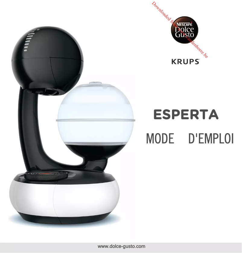 Imagen de la primera página del manual del dispositivo Nescafé Dolce Gusto Esperta